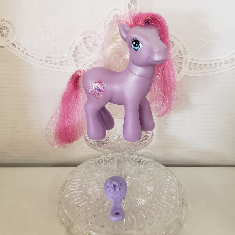 My Little PONY MLP ❤ 2005 Parasol w/brush